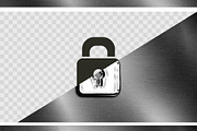 Silver Steel Chrome Mockup, a Brushes & More by studiogstock (Thumbnail 2 of 5)
