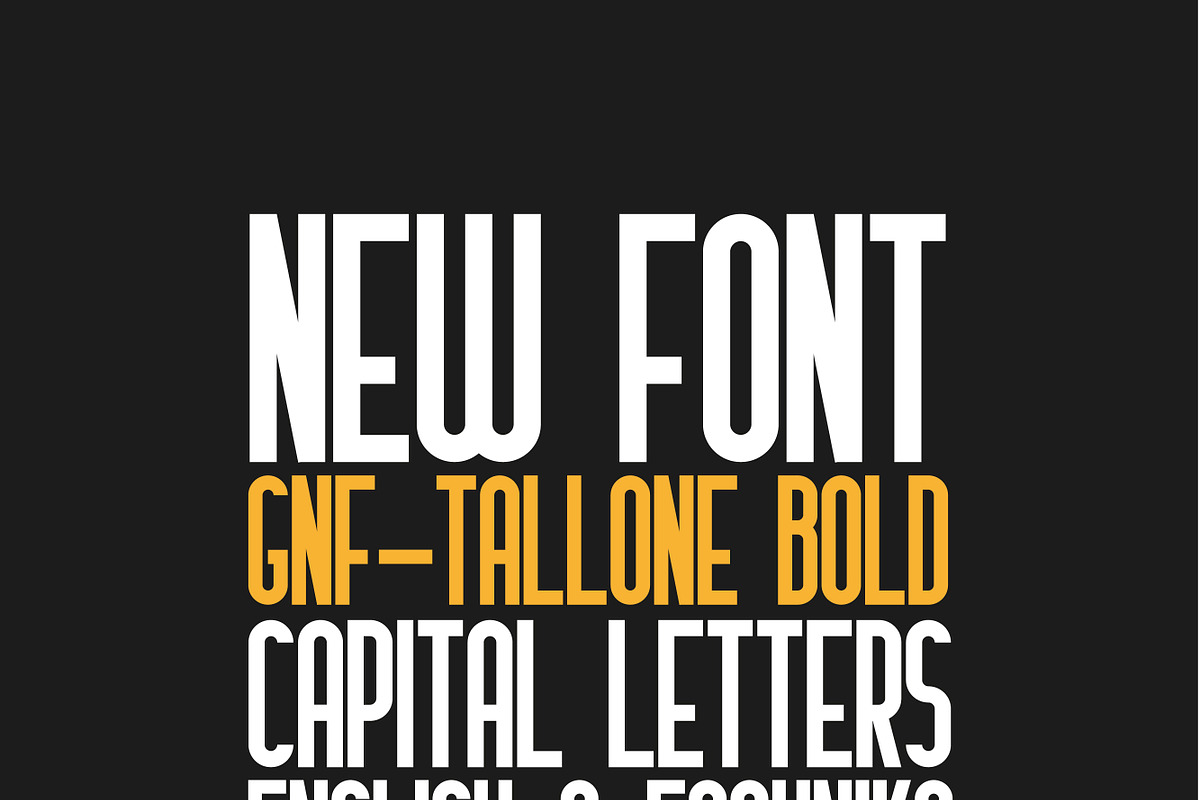 GNF-Tallone Bold Font preview 2