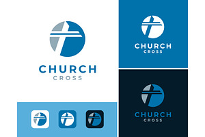 Circle Cross Christian Religion Logo, a Branding & Logo Template by ika trisiana