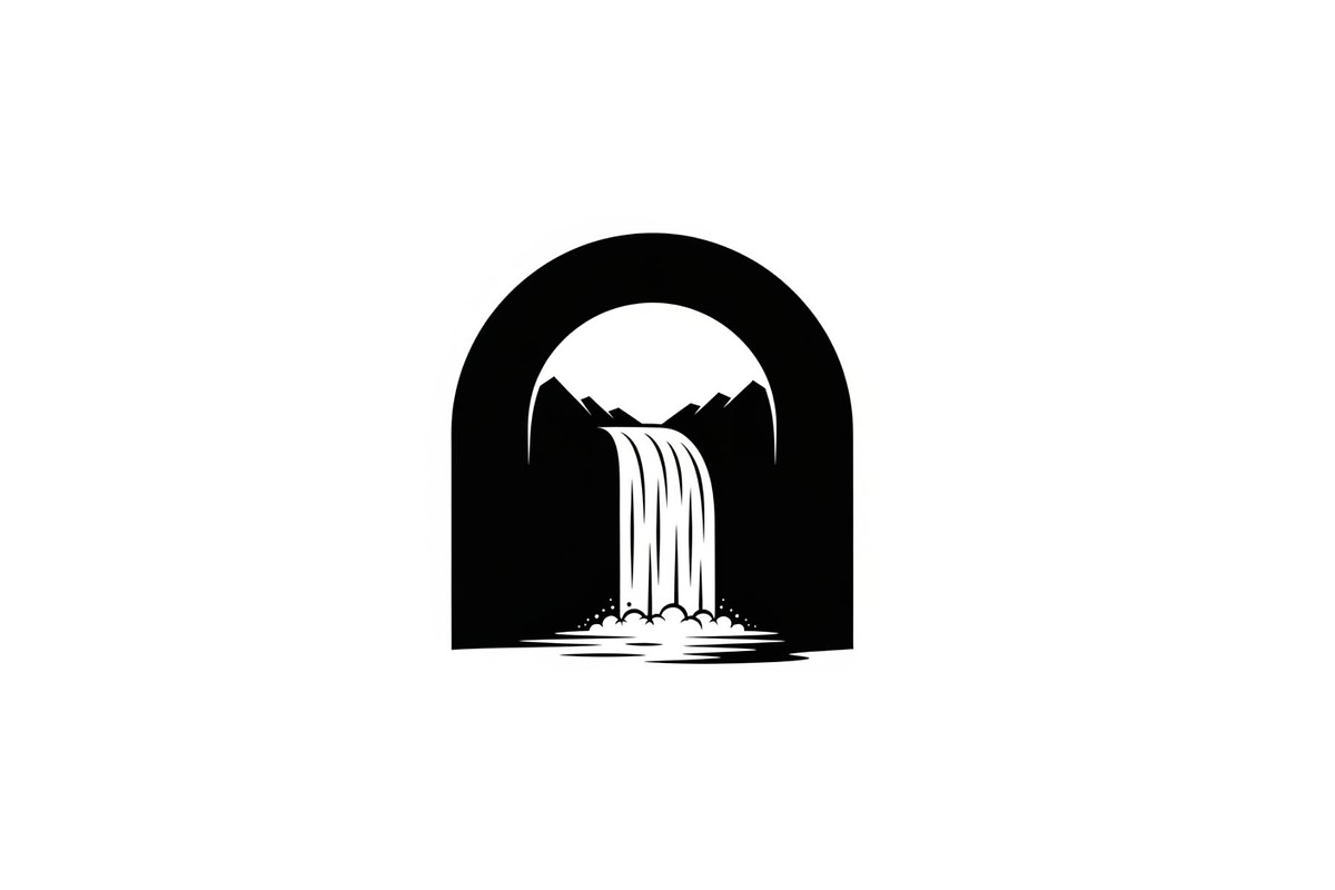 Waterfall Arch Landscape SVG Bundle, an Illustration by jahid234 (Photo 3 of 31)