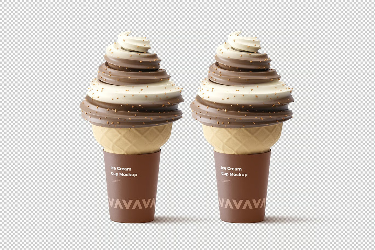 Ice Cream Cup Mockup, a Product Mockup by zpackcreative (Photo 4 of 4)