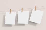 Polaroid Photo Mockup on Rope, a Product Mockup by graphypix (Thumbnail 4 of 4)