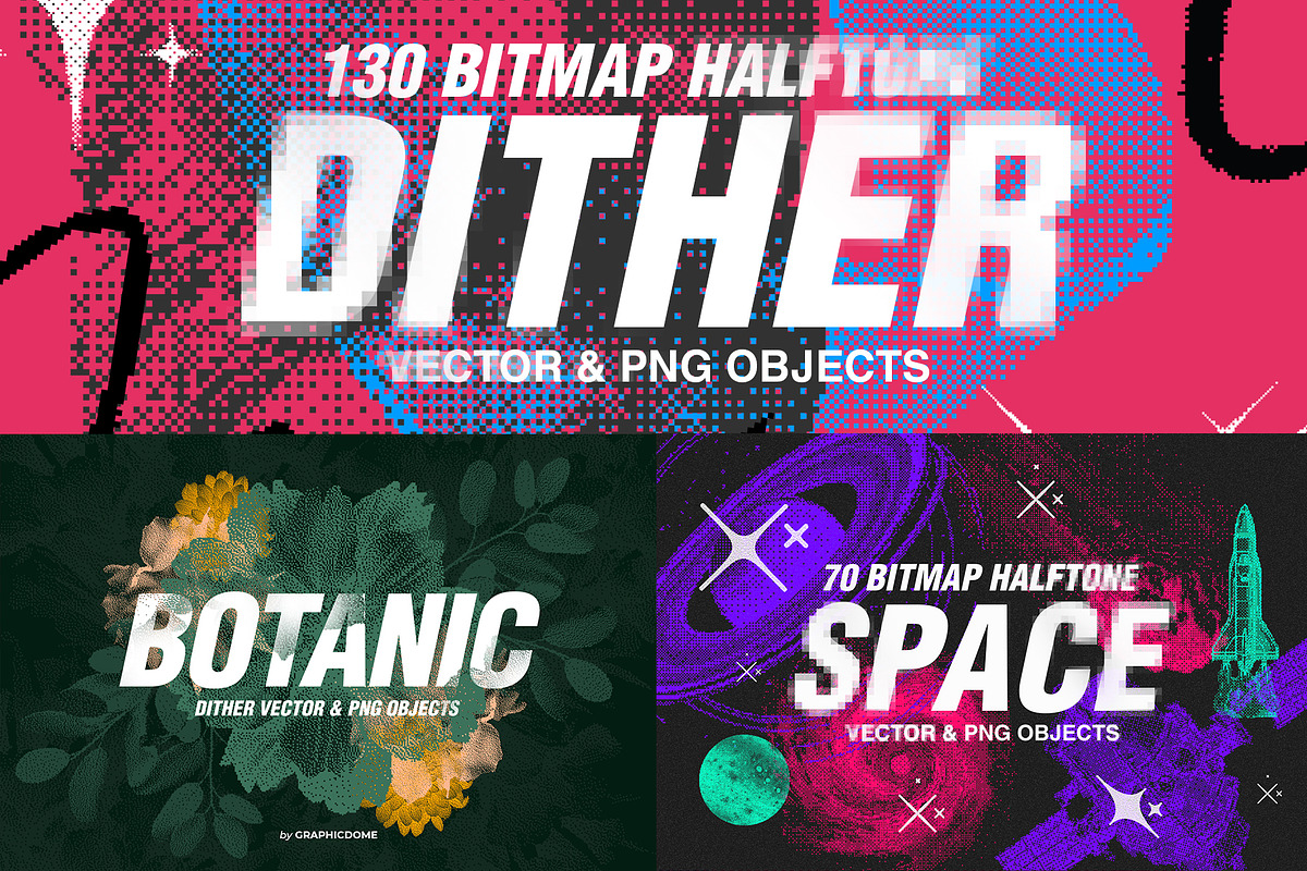 270 Dither Bitmap Vector & PNGs, an Object Graphic by Graphicdome (Photo 2 of 40)