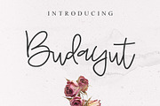 Budayut Signature  Font, a Script Font by Awanstudio (Thumbnail 1 of 9)