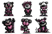 Valentine Whimsical Teddy Bear PNG, an Illustration by Dream Creation (Thumbnail 5 of 8)