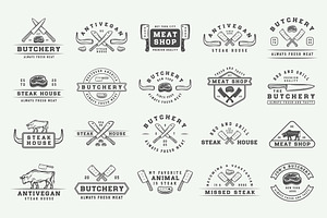 Vintage Butchery Emblems