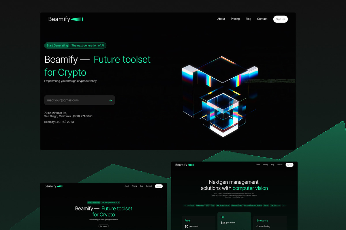 Beamify — Crypto SaaS | Framer, a Landing Page Template by Verstack (Photo 6 of 6)