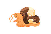 Cute, funny snails set + backgrounds, an Animal Illustration by PaperTrident (Thumbnail 18 of 26)