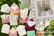Strawberry Fields Collage Kit, an Object Graphic by DreamoraArt (Thumbnail 2 of 9)