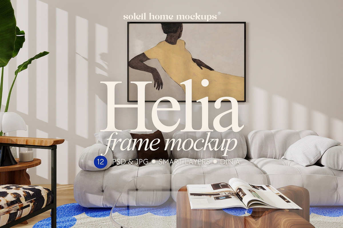 HELIA | Eclectic Frame Mockup Set, a Household Mockup by SoleilHomeMockups (Photo 1 of 11)