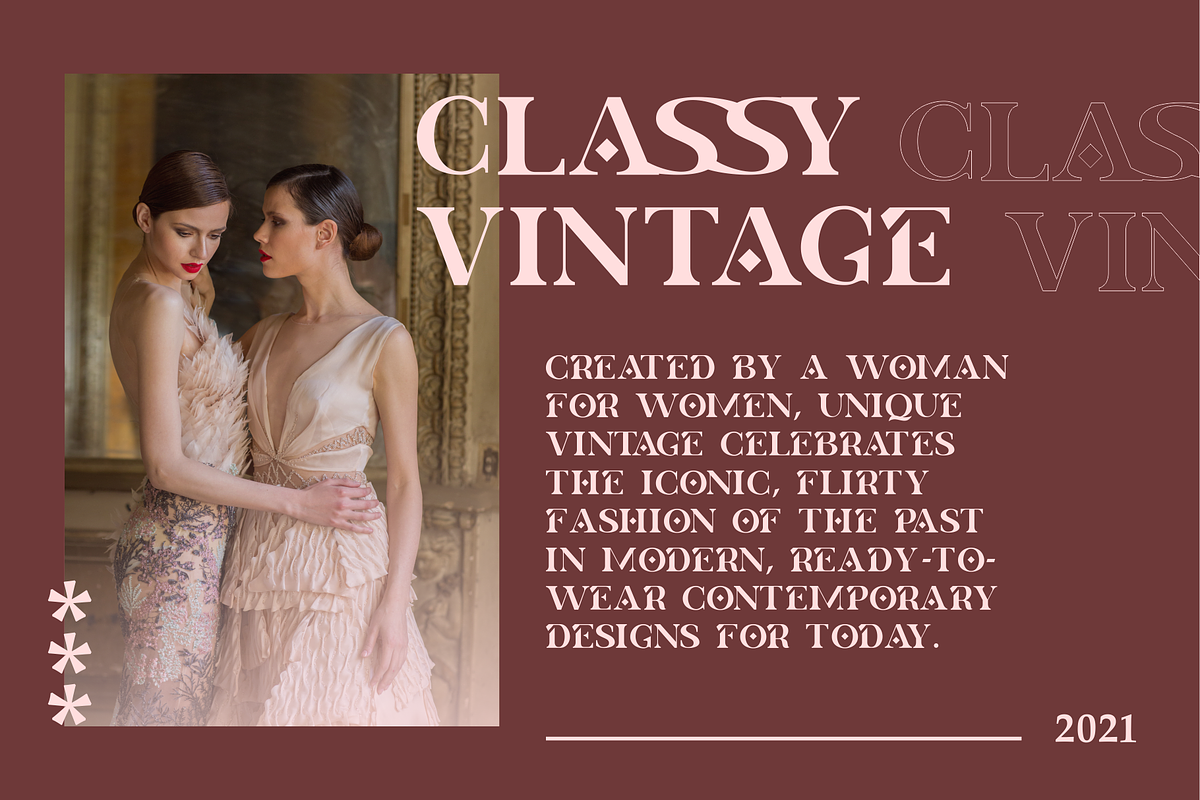 Aquero - Vintage Typeface, a Serif Font by Vroz Studio (Photo 6 of 9)
