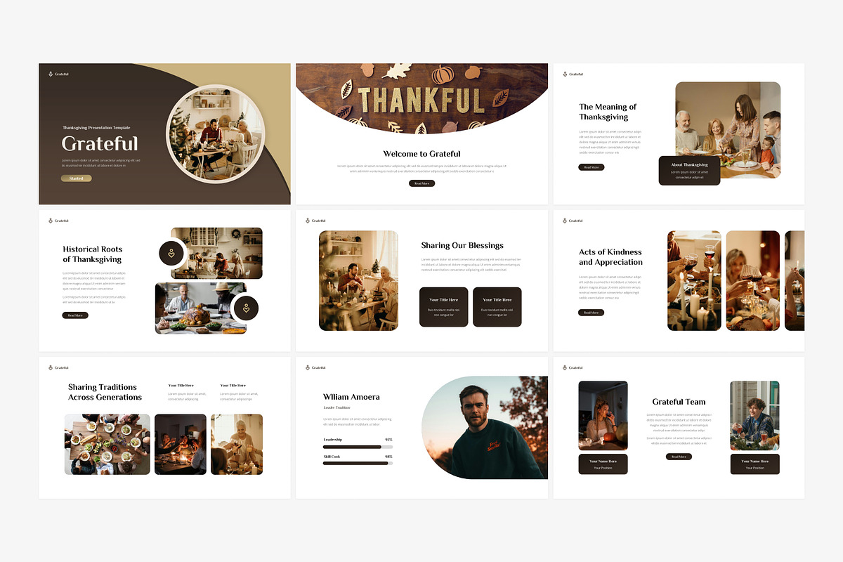Modern Thanksgiving Presentation, a Presentation Template by Eklip Studio (Photo 2 of 5)