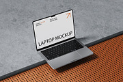 Laptop Mockup, a Mac Mockup by UFR_GRAPHIC (Thumbnail 1 of 4)