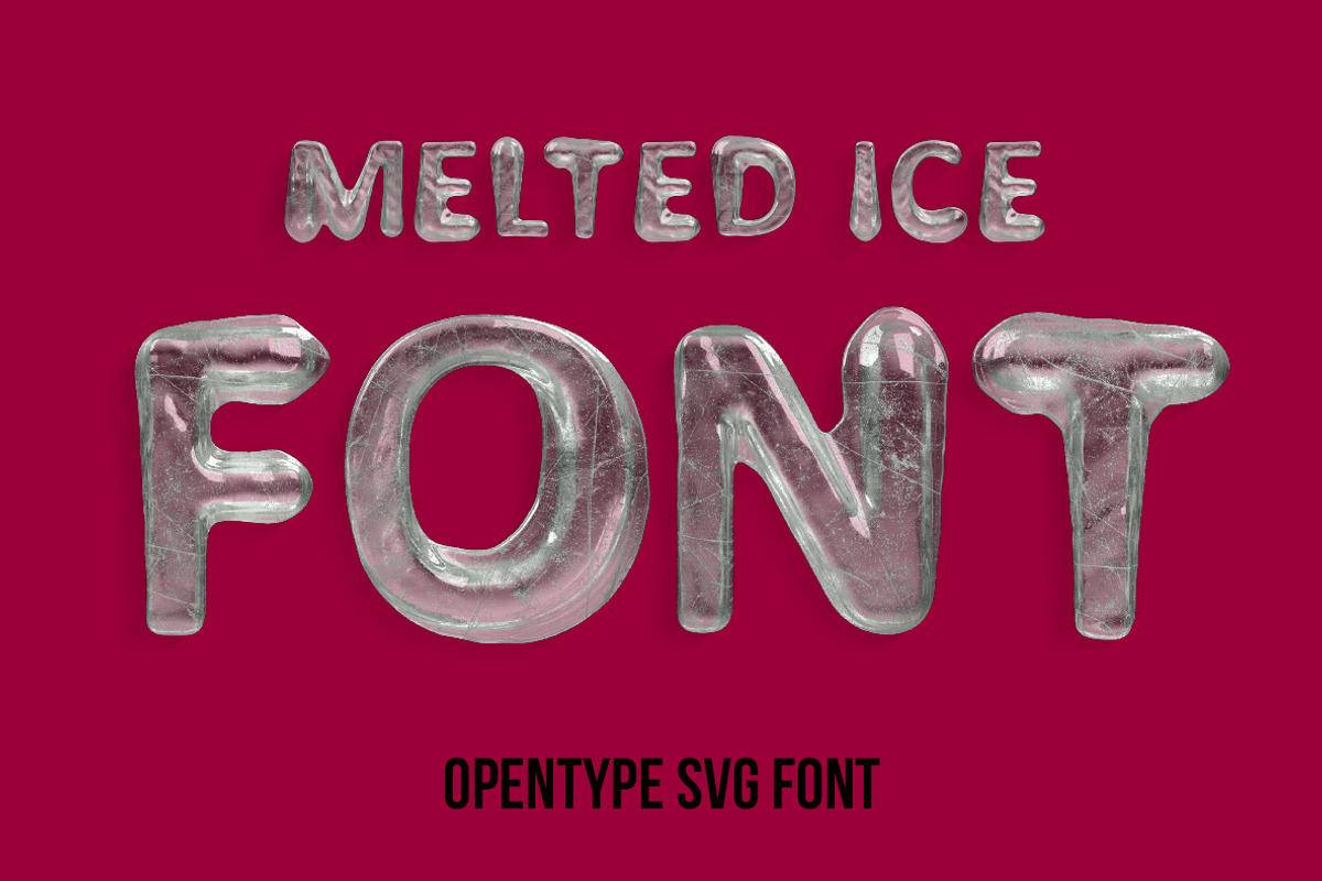 Melted Ice Font, a Font by Handmadefont (Photo 1 of 9)