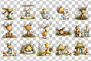 Cute Woodland PNG Clipart, an Animal Illustration by Nicolle's Colorful Art (Thumbnail 3 of 6)