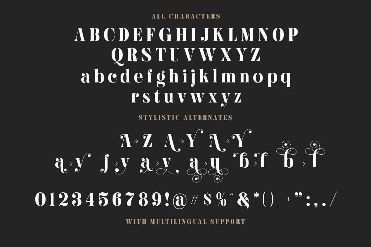 Hugiller - Stylish Serif, a Serif Font by Letterhend Studio (Photo 9 of 9)