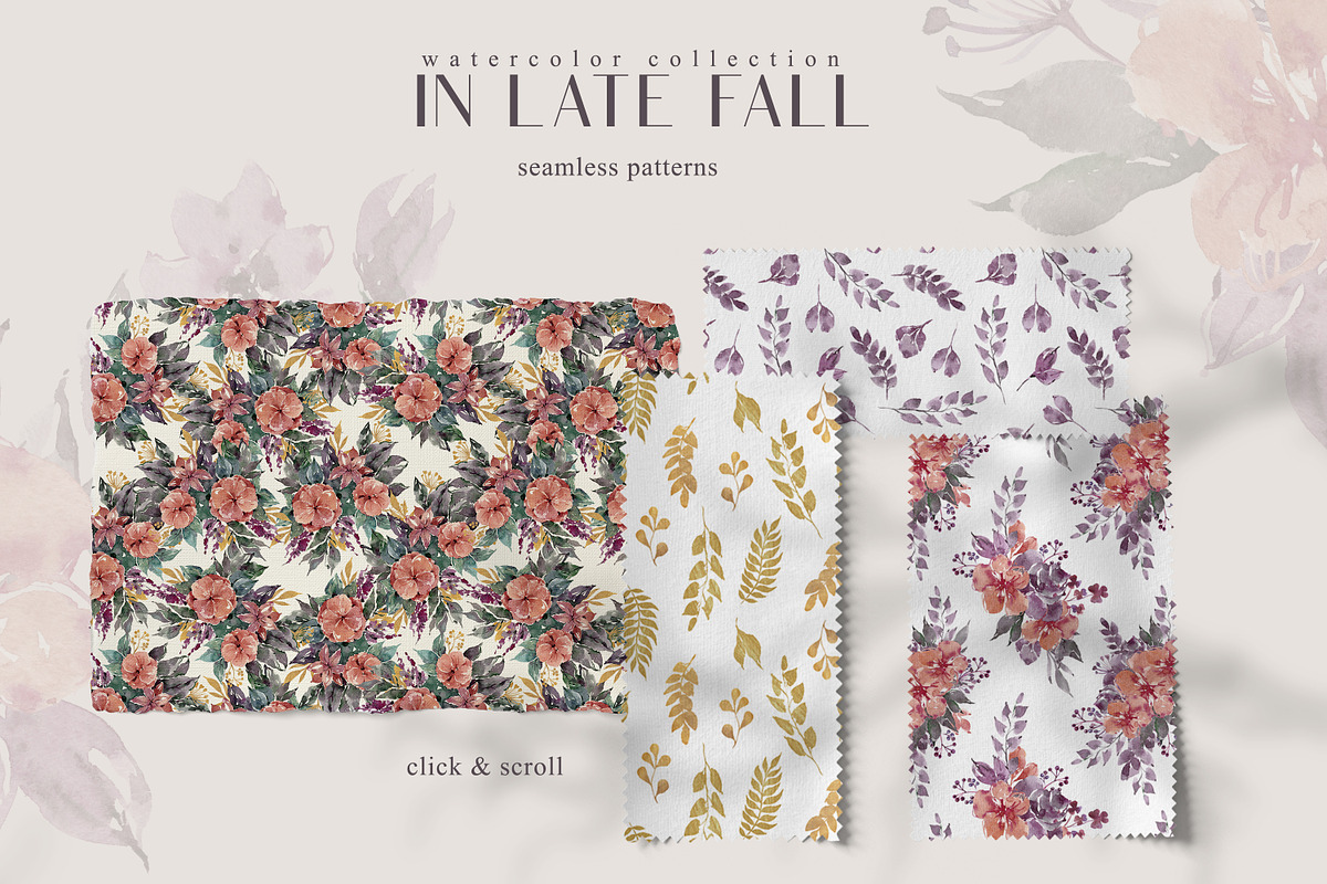 Watercolor AUTUMN FLORAL collection, an Illustration by Tiana Geo (Photo 7 of 9)