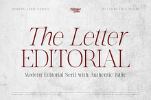 The Letter Editorial – Modern Serif