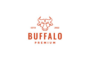 Animal Cattle Livestock Buffalo Logo