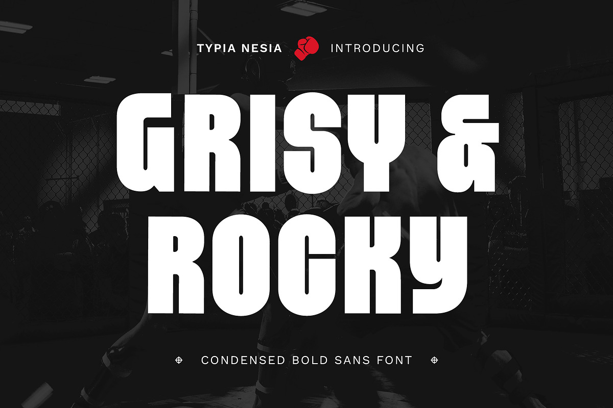 Grisy & Rocky - Condensed Bold Sans, a Font by Typia Nesia (Photo 1 of 16)