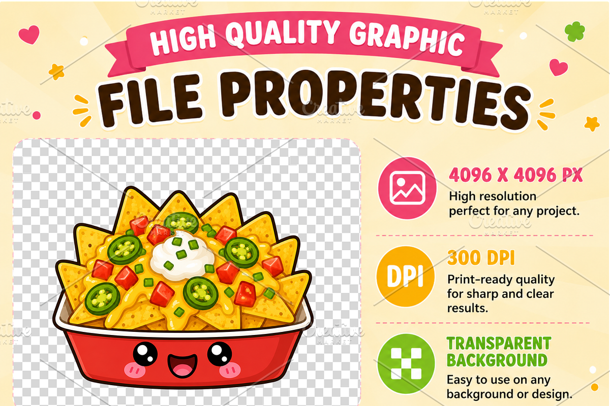 Kawaii Fast Food Clipart Collection, a Food Illustration by QM_ART (Photo 4 of 4)