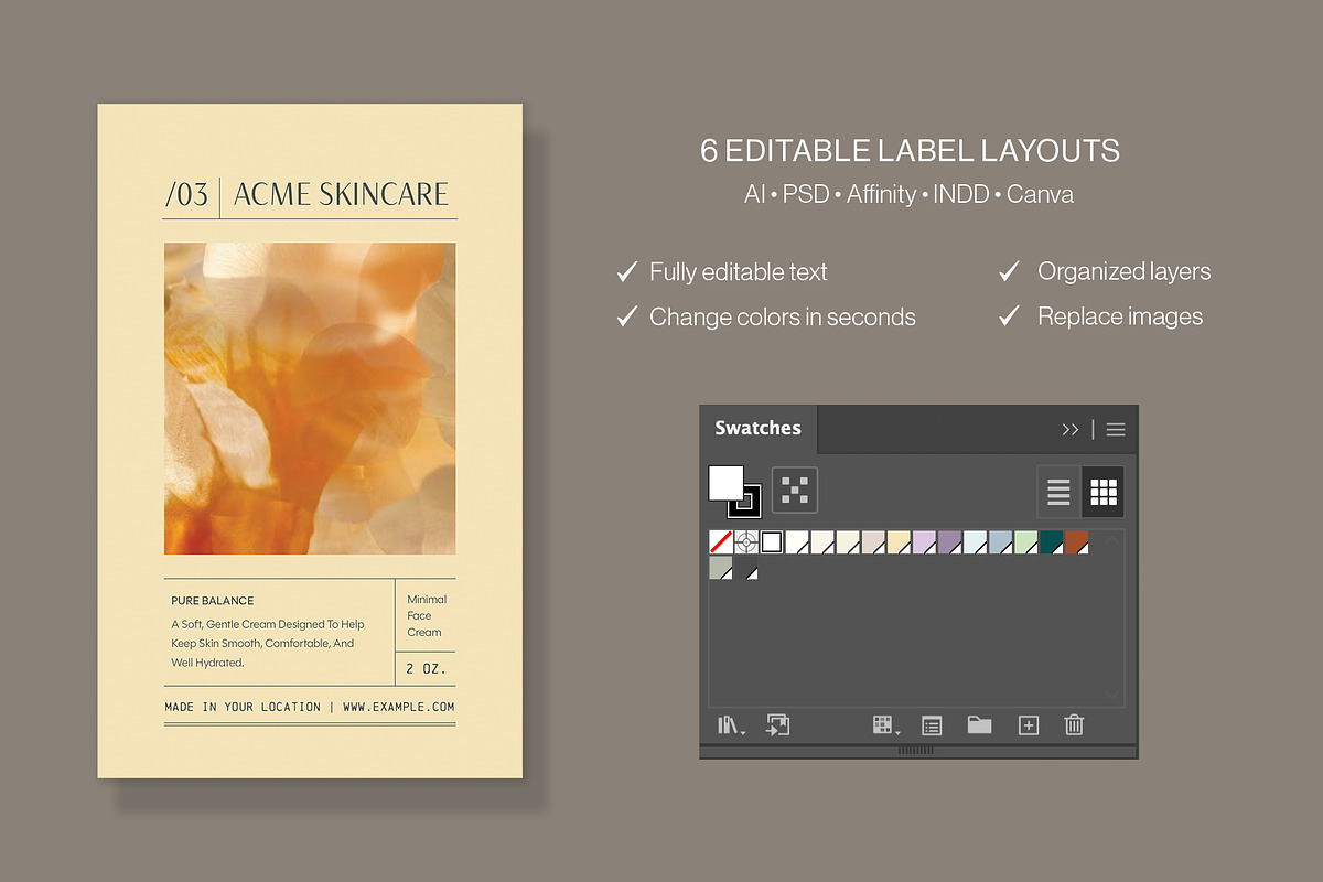 Product Label Template Set, a Stationery Template by BrandPacks (Photo 13 of 14)