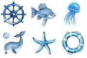 Minimalist Sea Sublimation Clipart, an Illustration by SinaCreation (Thumbnail 2 of 5)