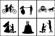 30 Silhouettes symbol Wedding, an Icon by kozyrevaelena (Thumbnail 2 of 4)