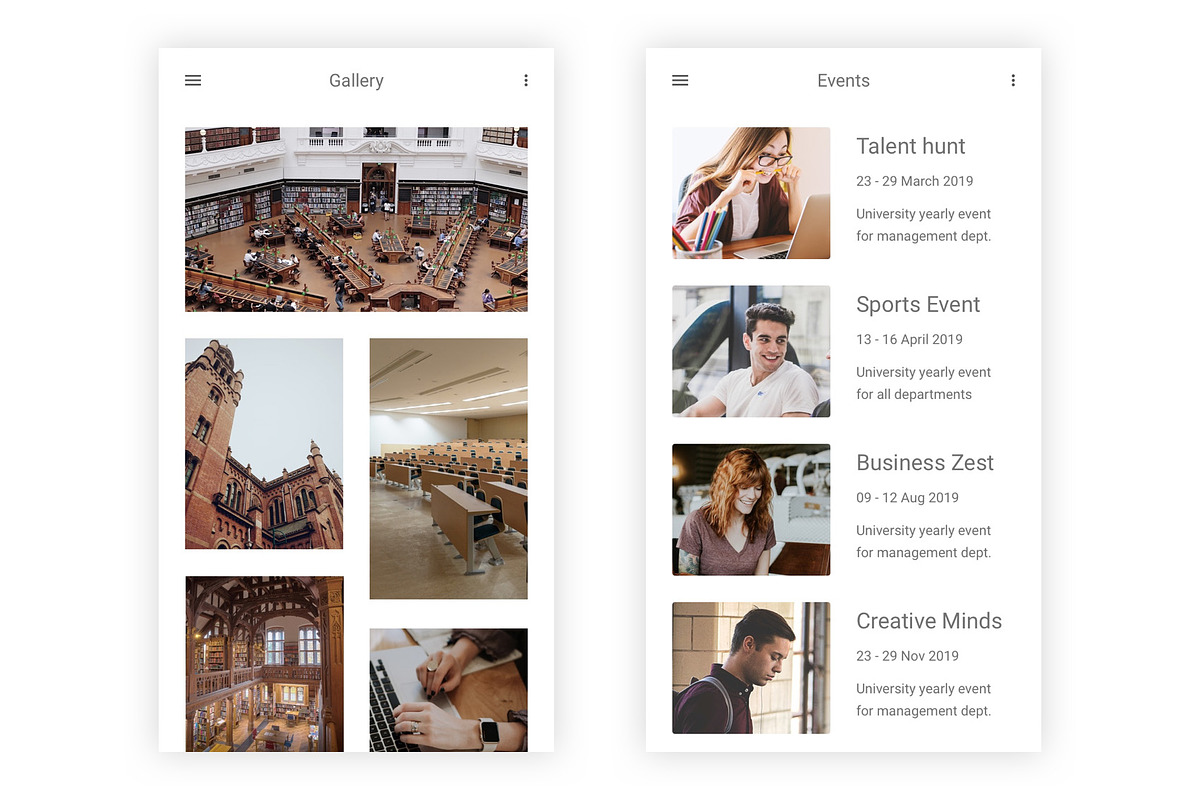 Education & Learning UI Kit (PSD), an UI Kit Template by themelove (Photo 9 of 10)