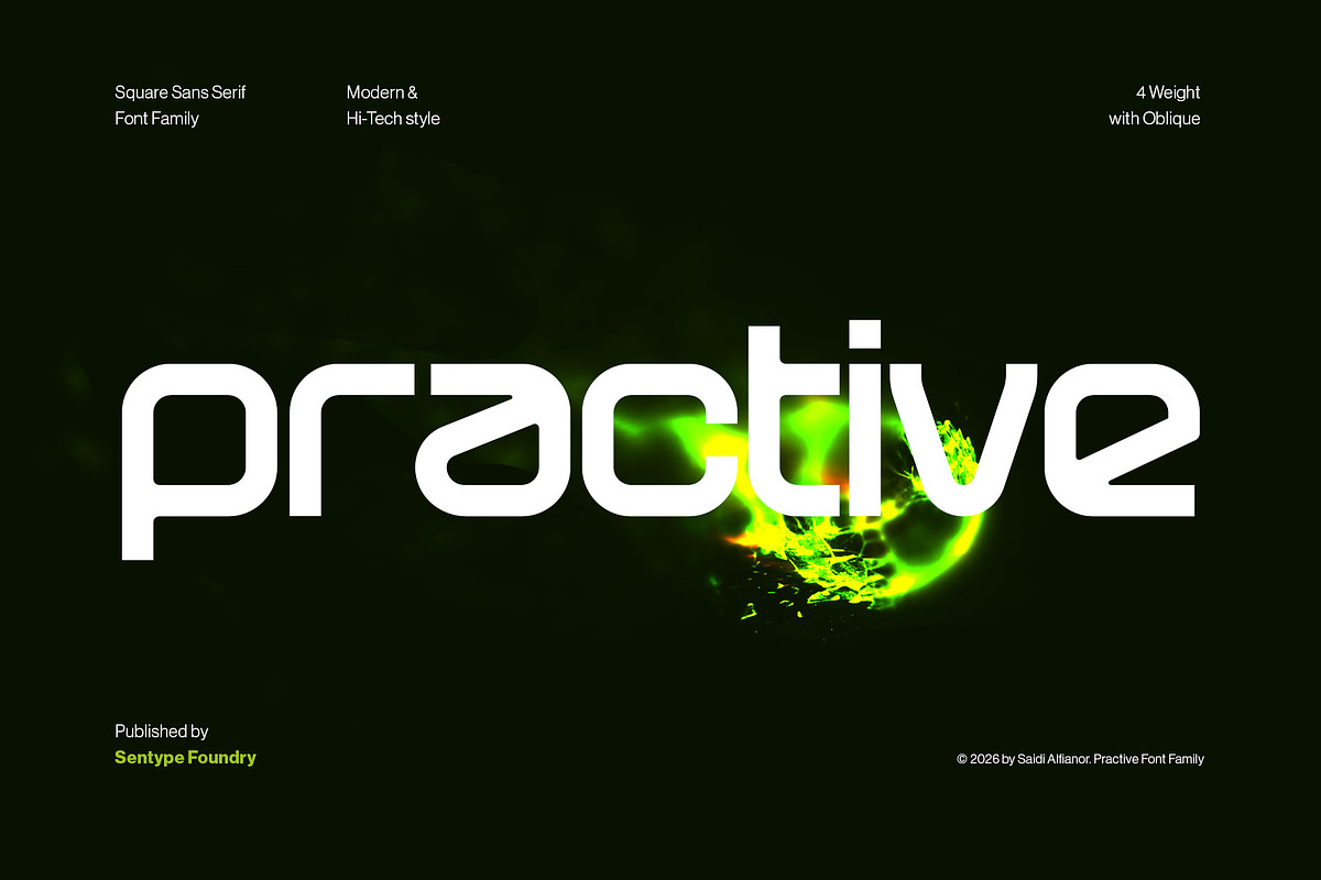 Practive Font Family, a Sans Serif Font by sentype (Photo 1 of 8)