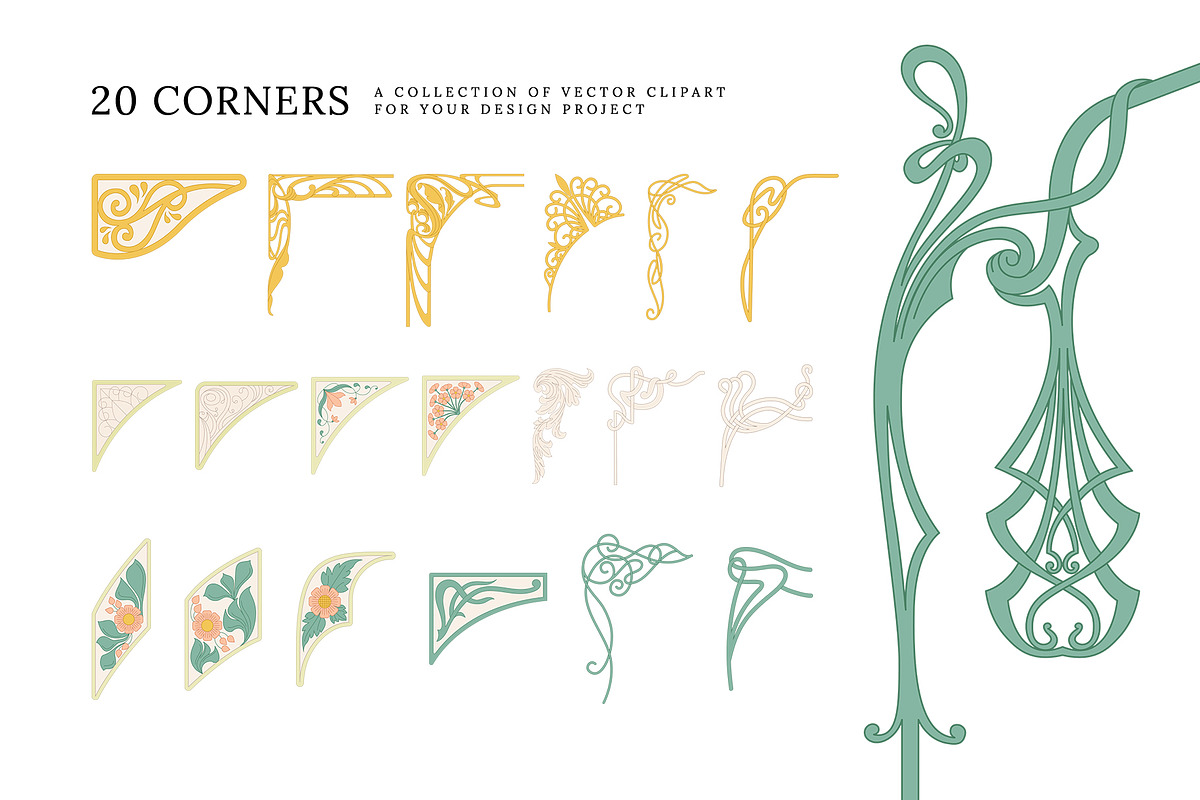 Art Nouveau Collection, an Object Graphic by DesignerCandies (Photo 4 of 11)