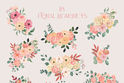 Blush Blooms Soft Watercolor Flowers, a Decorative Illustration by Catch the Dream Art (Thumbnail 3 of 13)