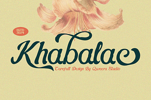 Khabalac - Vintage Floral Script