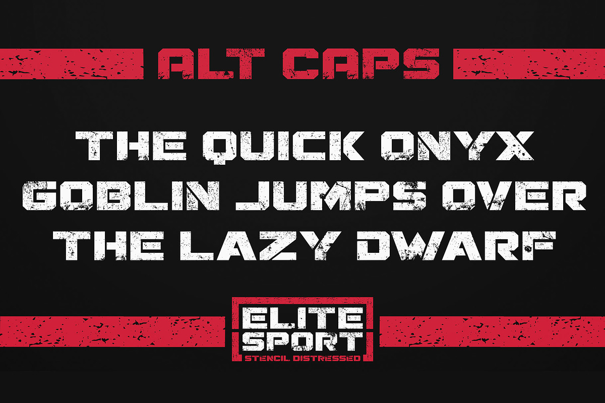 ELITE SPORT FONT SET, a Sans Serif Font by Alphabet Agency (Photo 12 of 13)