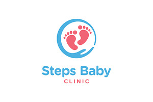 Baby Steps Care Logo, a Branding & Logo Template by ika trisiana
