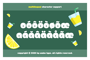 Lemonade Cute Display Font