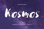 Kosmos - modern brush script, a Script Font by mcherevan (Thumbnail 1 of 5)