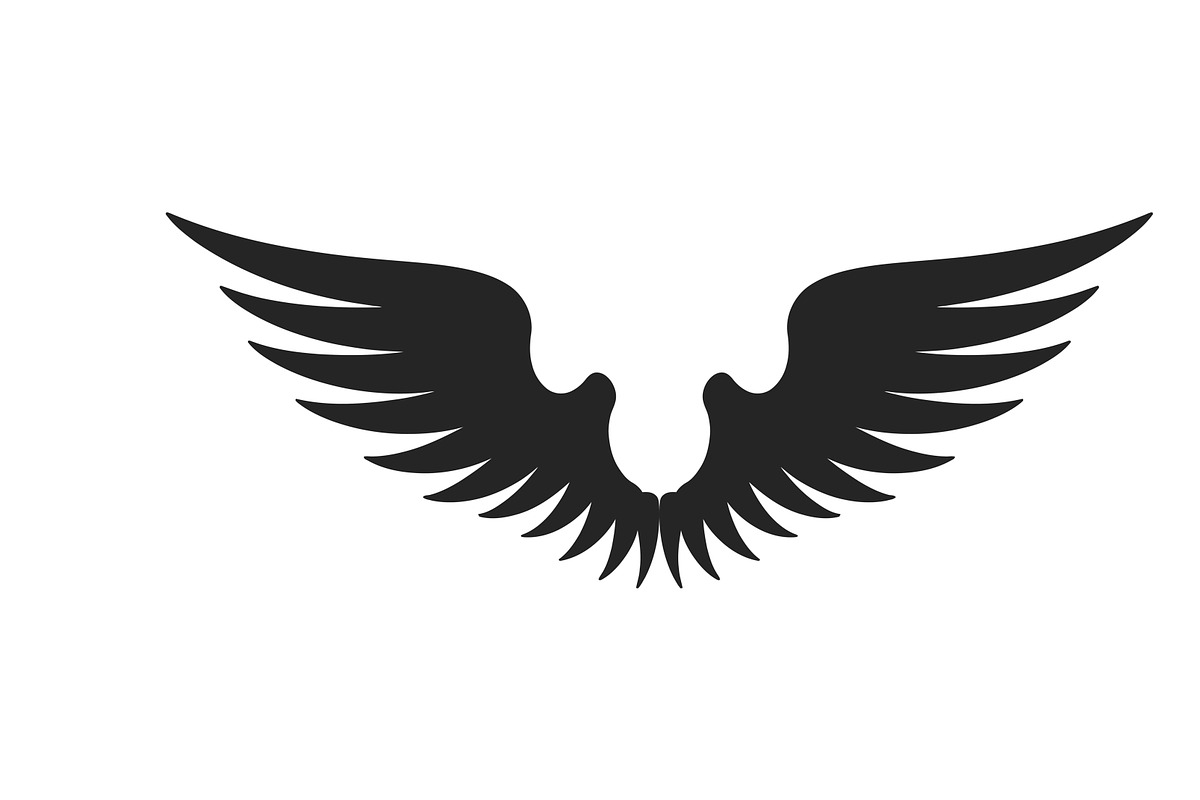 Black wing logo vector icon, a Graphic by LOGOCREATIVE