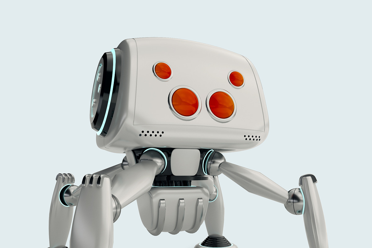 white robot spider, an Animal Illustration by 2D/3D (Photo 3 of 4)