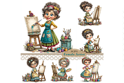 Artist Clipart JPG, a Person Illustration by Memories By Lea (Thumbnail 1 of 19)