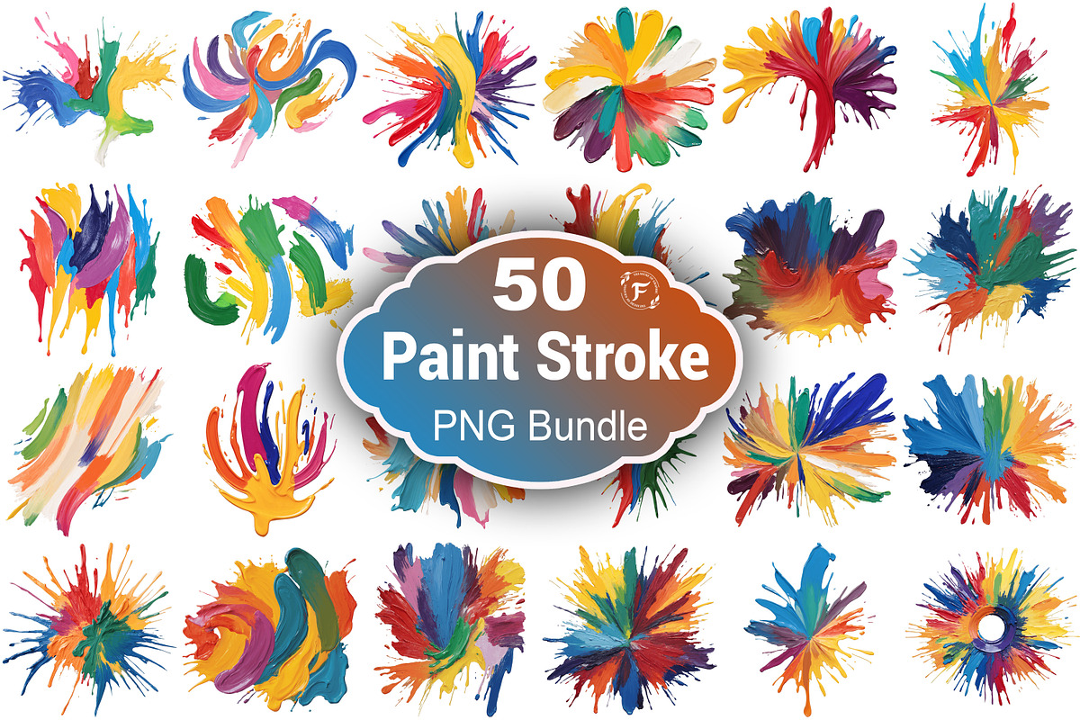 Oil Paint Strokes Png, a Texture Illustration by Forhadx5 (Photo 1 of 6)