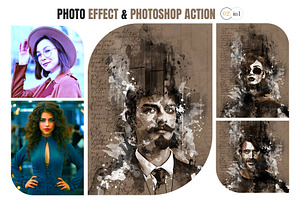 Mixed Art &Color Action Photo Effect, an Action Add-On by Photoshop Action