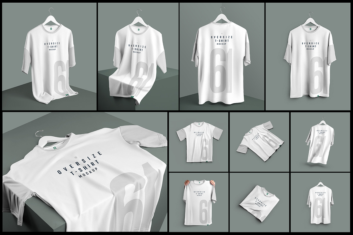 11 Mockups Oversize T-shirt, a Shirt Mockup by Grow Design Craft Studio (Photo 8 of 8)