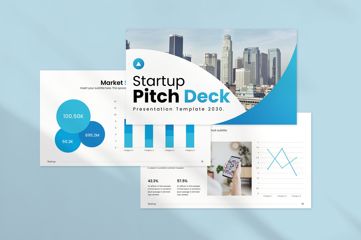 Startup Pitch Deck Template, a Presentation Template by evgenystudio