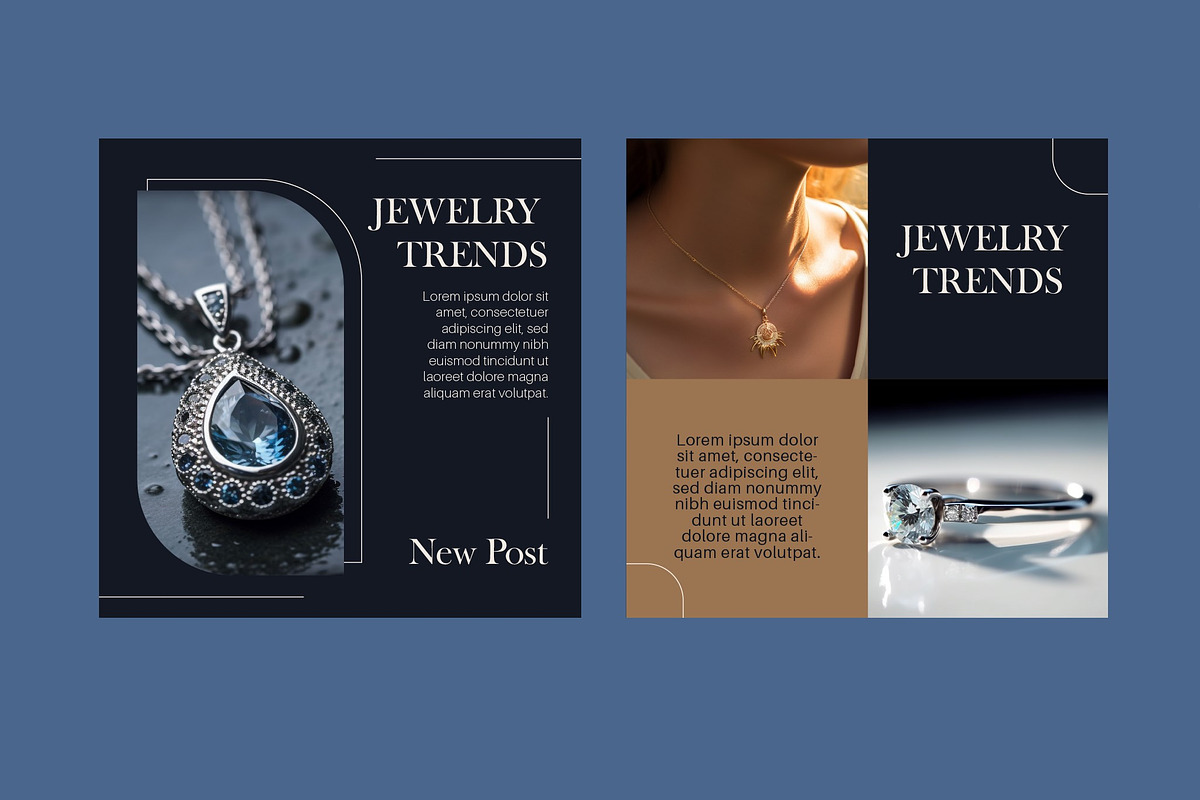 Elegant Jewelry Social Media Post, a Templates & Theme by studiogstock (Photo 2 of 4)