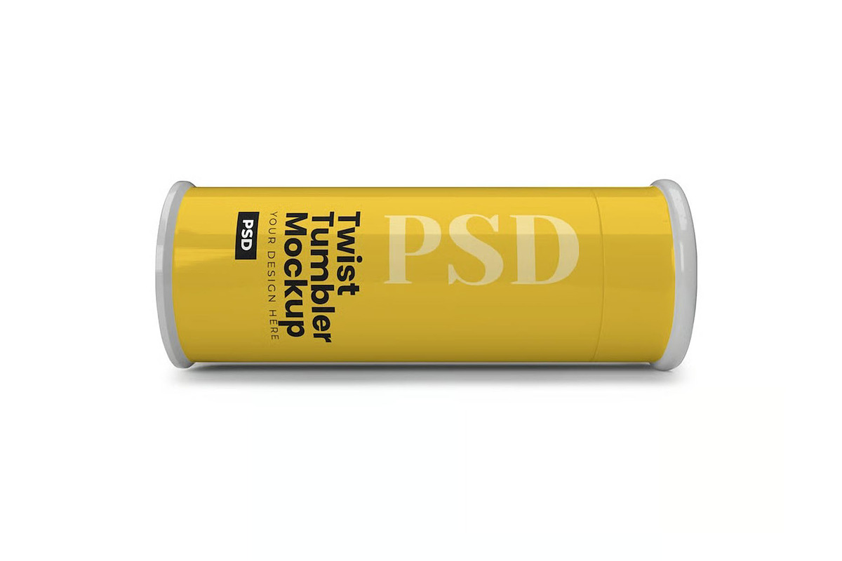 Twist Tumbler Mockup Template, a Household Mockup by DesignRushMarket (Photo 4 of 6)