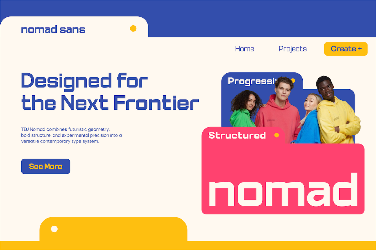 TBJ Nomad — Display Sans Font Family, a Sans Serif Font by Taboja Studio (Photo 11 of 14)