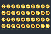 240 Crypto Currency Gold Coins, a Finance Illustration by karnofff (Thumbnail 3 of 7)