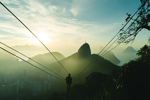 Panoramic view of Sugarloaf Mountain, a Photo by Iftikhar Alam