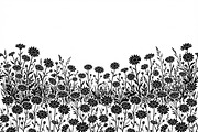 60 Daisy Flower Field Silhouette, a Seasonal Illustration by Amazin_art (Thumbnail 27 of 35)